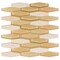 Andova Tiles ANDOVA TILES Odyssey 1.25" x 4" Natural Stone Color Variation Novelty Mosaic Wall Tile ANDODY504 - alternate 2